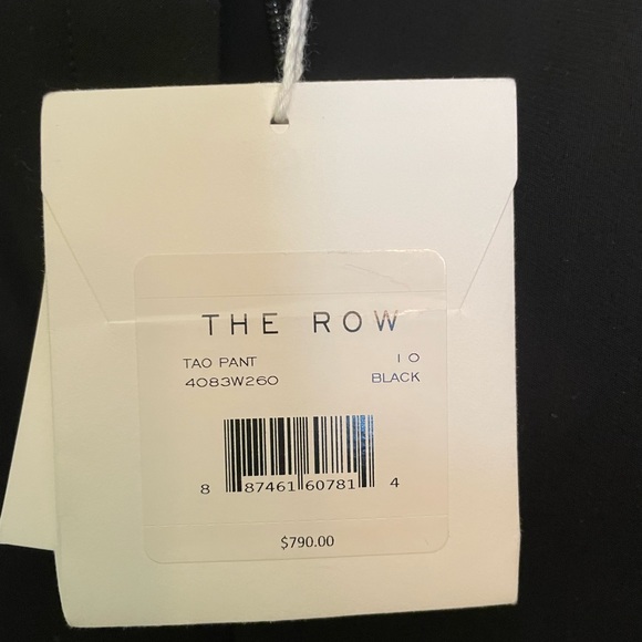 THE ROW NEW WITH TAGS Tao Straight-Leg Stretch-Cotton Pants SIZE 10 - Picture 6 of 7